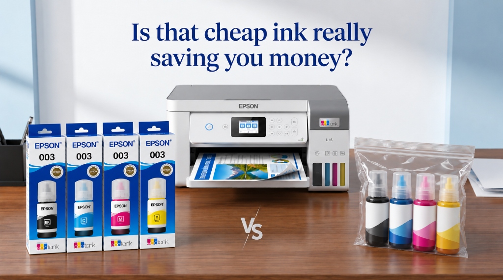Is that cheap ink really saving you money? Genuine Epson Ink vs Non-Genuine Inks